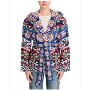 Farm Rio Ainika Floral Knit Cardigan
